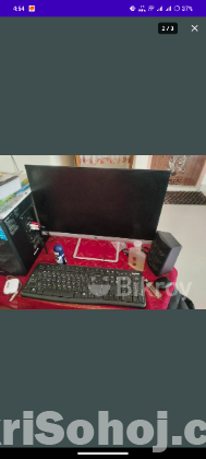HP Desktop Full Setup with Monitor